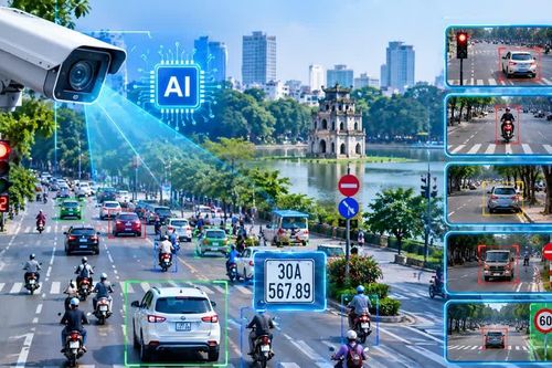 Camera AI Hà Nội có thể phát hiện nhiều lỗi giao thông