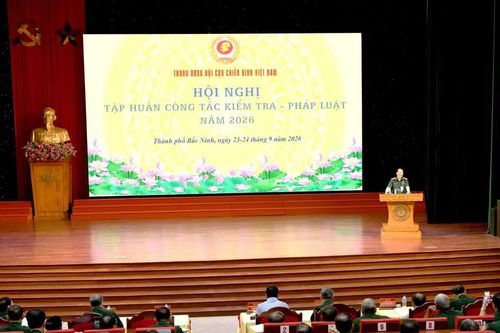 Khai mạc Hội nghị tập huấn toàn quốc về công tác kiểm tra-pháp luật Hội Cựu chiến binh Việt Nam năm 2026