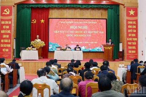 Đồng chí Nguyễn Văn Quảng đánh giá cao ý kiến cử tri Lâm Đồng về tăng cường giám sát các dự án trọng điểm
