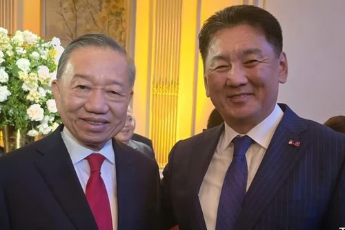 Tổng Bí thư, Chủ tịch nước Tô Lâm gặp Tổng thống Mông Cổ Ukhnaagiin Khurelsukh