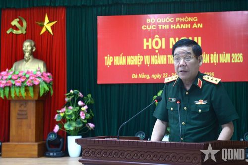 Thượng tướng Nguyễn Văn Gấu dự, chỉ đạo khai mạc Hội nghị tập huấn nghiệp vụ ngành thi hành án Quân đội năm 2026