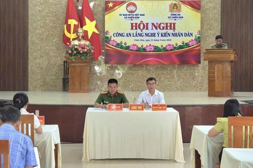 Công an xã Chiên Đàn nâng cao hiệu quả công tác, chất lượng phục vụ nhân dân