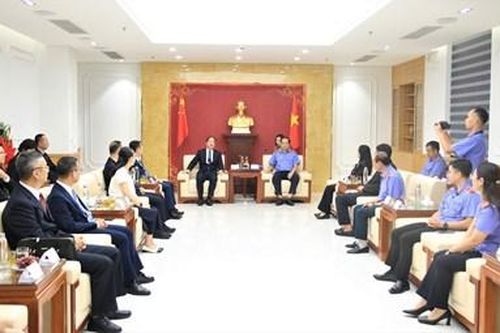 Đoàn đại biểu VKSND Trung Quốc thăm, làm việc tại TP Quảng Ninh