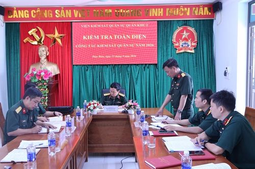 VKSQS Quân khu 2 kiểm tra toàn diện công tác VKSQS khu vực 23