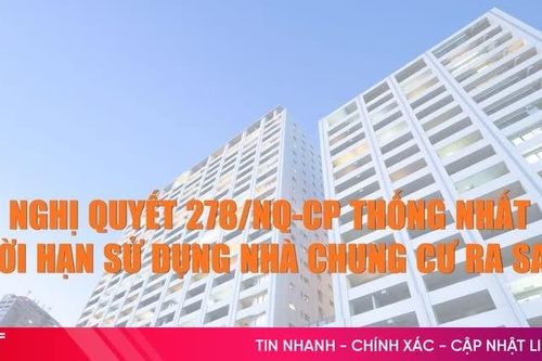 [Motion graphic] Nghị quyết 278 thống nhất thời hạn sử dụng nhà chung cư ra sao?