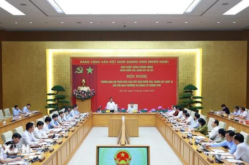 Thông qua dự thảo Báo cáo kết quả giám sát Ban Thường vụ Đảng ủy Chính phủ