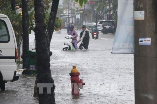 Mưa lớn kéo dài gây ngập sâu nhiều tuyến đường tại Cà Mau