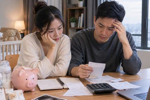 Dành dụm 60 triệu đồng chờ ngày sinh con, gia đình ở Hà Nội lo 'đuối' khi thu nhập giảm mạnh