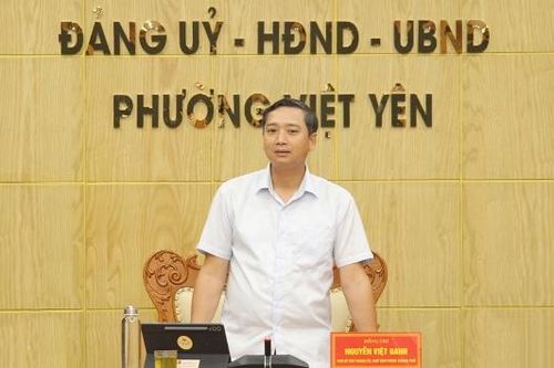 Chủ tịch HĐND thành phố Nguyễn Việt Oanh làm việc với 4 phường khu vực Việt Yên