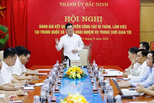 Bắc Ninh: Cụ thể hóa kết quả chuyến công tác Trung Quốc, mở rộng hợp tác đầu tư