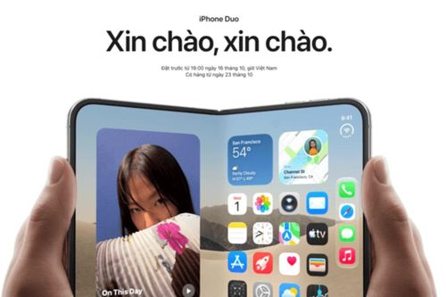 iPhone Duo chốt lịch mở bán tại Việt Nam từ 65 triệu đồng với công nghệ màn hình gập độc đáo