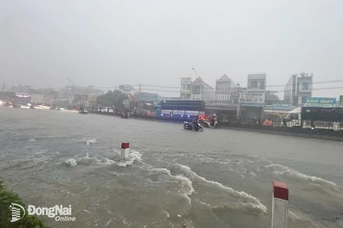 Đồng Nai: Chiều tiếp tục mưa lớn, cảnh báo nguy cơ ngập nhiều nơi