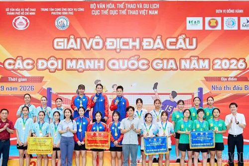 Đá cầu Lào Cai giành 2 huy chương tại Giải vô địch các đội mạnh quốc gia 2026