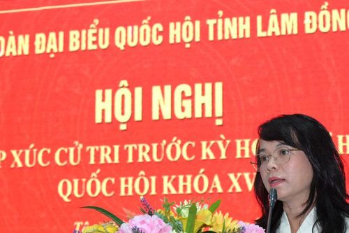 Đại biểu Quốc hội tỉnh Lâm Đồng tiếp xúc cử tri xã Tân Thành