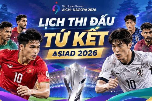 Lịch thi đấu tứ kết ASIAD 2026 mới nhất: U23 Việt Nam gặp Hàn Quốc, Trung Quốc và Triều Tiên chờ đối thủ