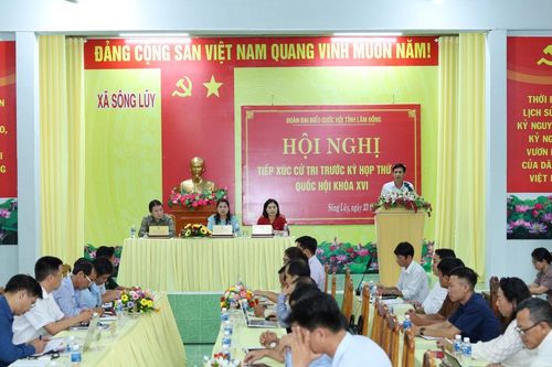 Cử tri xã Sông Lũy kiến nghị nhiều vấn đề về đất đai, sản xuất và hạ tầng