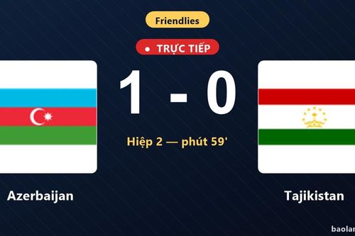 TRỰC TIẾPTrực tiếp Azerbaijan vs Tajikistan: Azerbaijan mở tỷ số