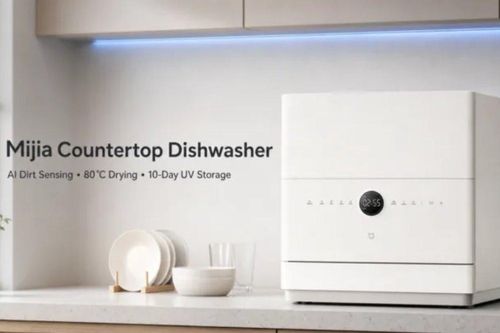Máy rửa chén Xiaomi Mijia Smart Countertop 5-Set: Rửa thông minh bằng AI và sấy nóng 80°C