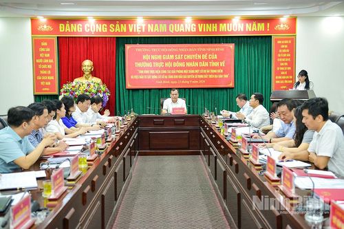 Hội nghị giám sát chuyên đề của Thường trực HĐND tỉnh về “Tình hình thực hiện công tác giải phóng mặt bằng một số dự án trọng điểm và việc đầu tư xây dựng cơ sở hạ tầng khu đấu giá quyền sử dụng đất trên địa bàn tỉnh”