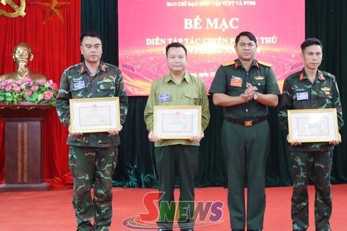 Diễn tập tác chiến phòng thủ xã Tân Phong năm 2026