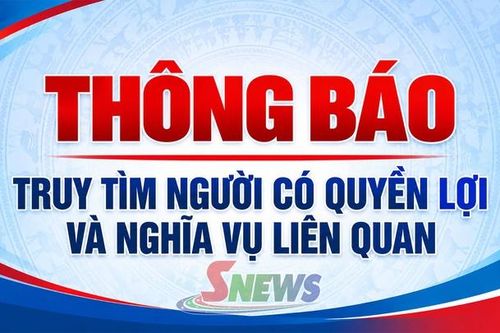 Truy tìm người có liên quan đến vụ việc lừa đảo, chiếm đoạt tài sản