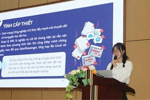 Đưa điểm rèn luyện lên môi trường số
