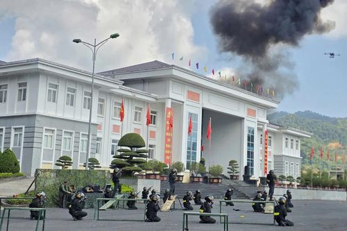 Toàn cảnh diễn tập phương án phòng, chống khủng bố năm 2026 ở Lai Châu