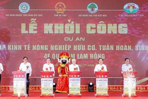 Hà Tĩnh khởi công tổ hợp nông nghiệp tuần hoàn gần 1.300 tỷ đồng