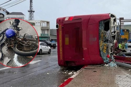 Xe giường nằm tông liên hoàn tại ngã tư Gò Găng khiến 2 người tử vong