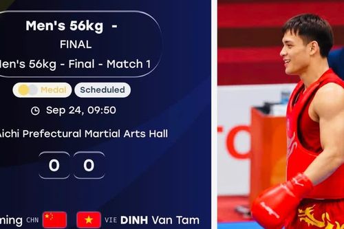 ASIAD ngày 24-9: Quán quân Phạm Quang Huy xuất trận, Đinh Văn Tâm tranh Huy chương Vàng với võ sỹ Trung Quốc