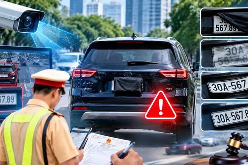 Che biển số để tránh camera: Tài xế bị xử lý thế nào?