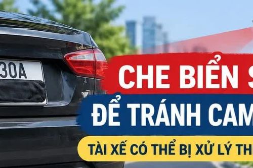 Cố tình che biển số xe để tránh phạt nguội sẽ bị xử phạt thế nào?