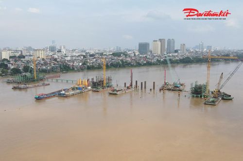 Từ 25/9, tạm đóng đường đê Long Biên - Xuân Quan phục vụ thi công cầu Trần Hưng Đạo