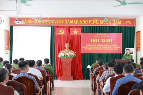 Công an Hà Tĩnh lắng nghe từ cơ sở, tháo gỡ vướng mắc về phòng cháy