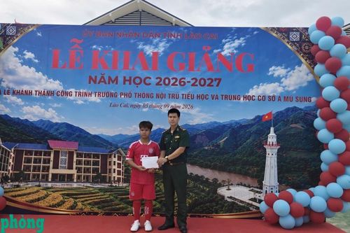 Dấu ấn người lính Biên phòng nơi mái trường vùng biên