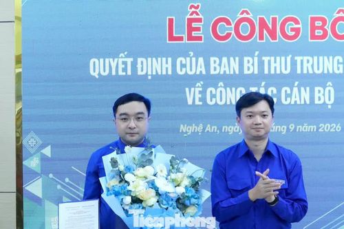 Anh Hồ Phúc Hải làm Bí thư Tỉnh Đoàn Nghệ An