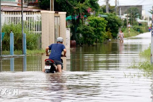 Nhiều hộ dân và đường giao thông tại Lâm Đồng bị ngập sâu trong nước