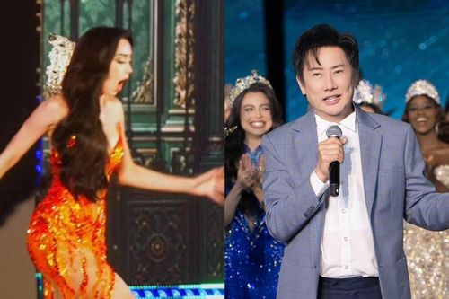 Ông Nawat phản ứng khi hoa hậu Việt vấp té ở Miss Grand International