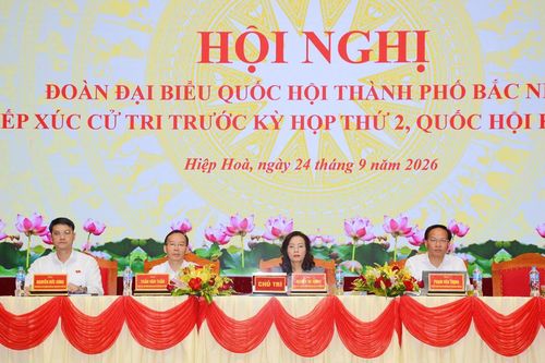 Đoàn đại biểu Quốc hội thành phố Bắc Ninh tiếp xúc cử tri phường Hiệp Hòa