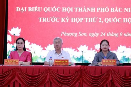 Đoàn đại biểu Quốc hội thành phố Bắc Ninh tiếp xúc cử tri phường Phượng Sơn