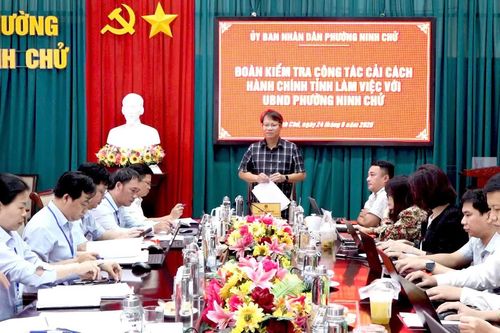 Kiểm tra công tác cải cách hành chính tại phường Ninh Chử