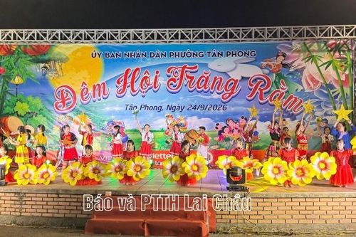 Rộn ràng 'Đêm hội trăng rằm' phường Tân Phong năm 2026