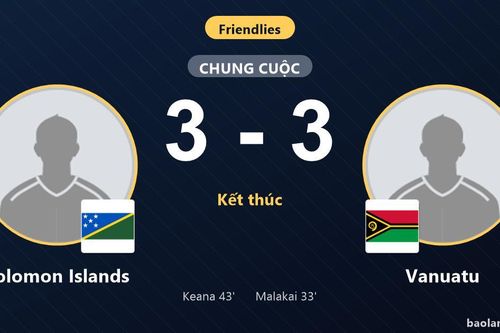 Rượt đuổi kịch tính sáu bàn, Solomon Islands và Vanuatu bất phân thắng bại