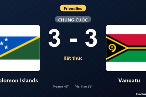 Thống kê trận đấu Solomon Islands 3-3 Vanuatu: Màn rượt đuổi tỷ số mãn nhãn