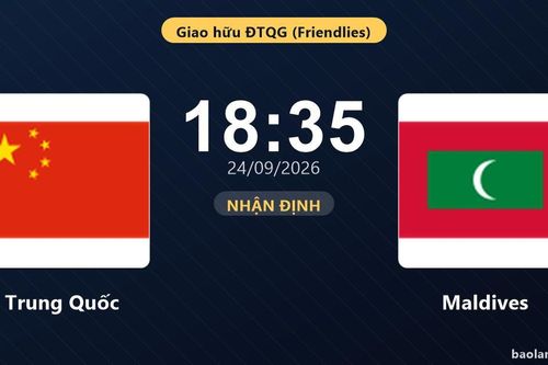 Nhận định Trung Quốc vs Maldives: Điểm tựa từ thành tích đối đầu