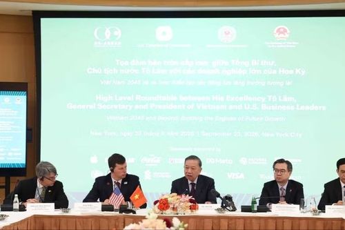 Tổng Bí thư, Chủ tịch nước Tô Lâm dự Tọa đàm bàn tròn với các doanh nghiệp lớn của Hoa Kỳ