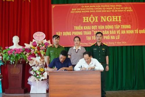 Phường Thục Phán triển khai xây dựng phong trào 'Toàn dân bảo vệ an ninh Tổ quốc' tại tổ dân phố Na Lữ