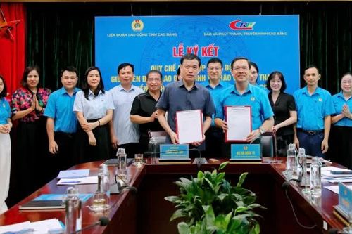 Liên đoàn Lao động tỉnh - Báo và Phát thanh, truyền hình ký kết quy chế tuyên truyền giai đoạn 2026 - 2031
