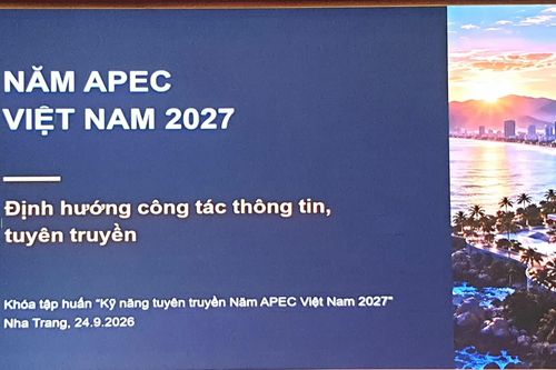 Trang bị kỹ năng tuyên truyền Năm APEC Việt Nam 2027