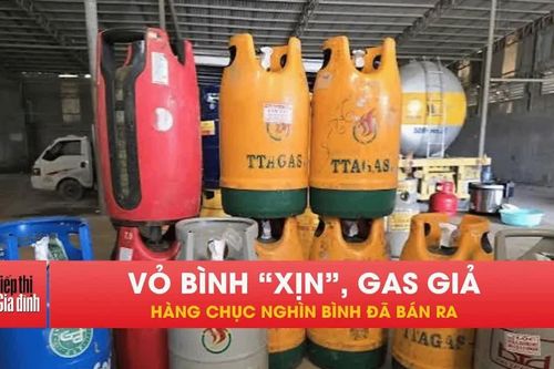 42.000 bình gas giả 'đội lốt' thương hiệu, tuồn ra thị trường